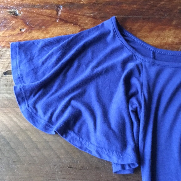 SOLA LA FE Blue Halter T-Shirt Dress, size Small - Picture 2 of 5